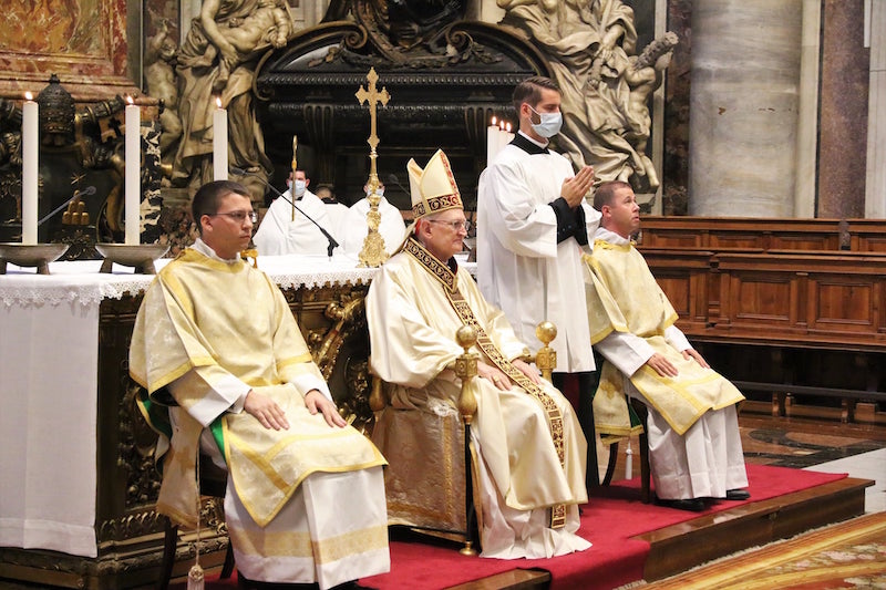 Photo 3 Deacon John Serving Cardinal at Mass for Ordination 2 2